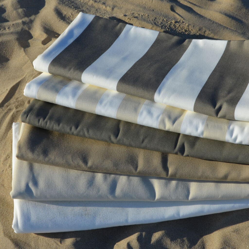 Strandscherm ecru beige tau